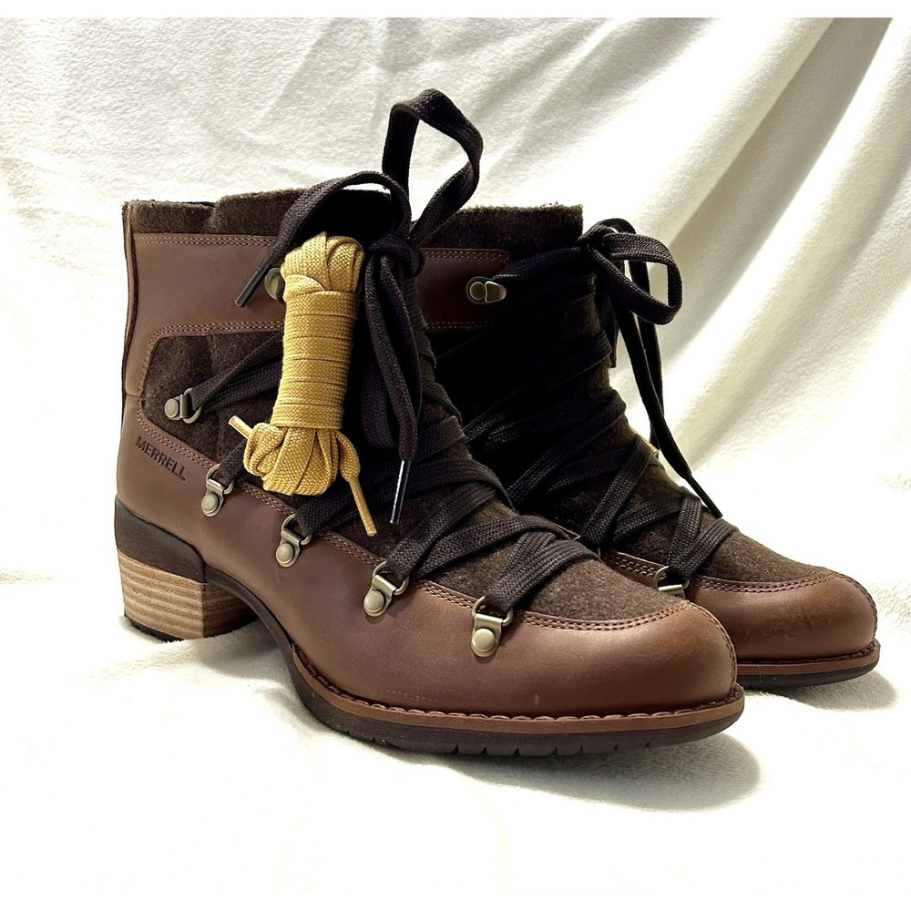 Merrell Shiloh II Warm Oak Chene J004418 Women's Ankle Boots Size 7M